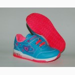 Кроссовки для девочек Scooby арт.211-02 голубой-розовый