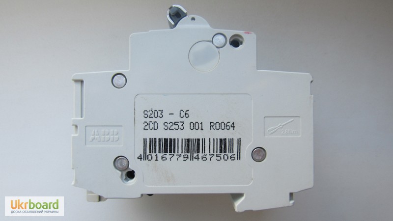 Фото 4. Продам автоматический выключатель АВВ S203-C6