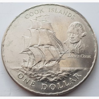 Новая Зеландия 1 доллар 1970 год РЕДКАЯ!!! ОТЛИЧНЫЙ СОХРАН