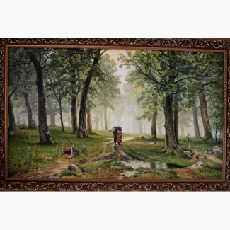 Картина маслом Дождь в дубовом лесу Александр Иванов