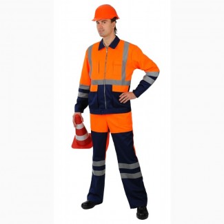 Рабочий костюм для дорожников, строителей