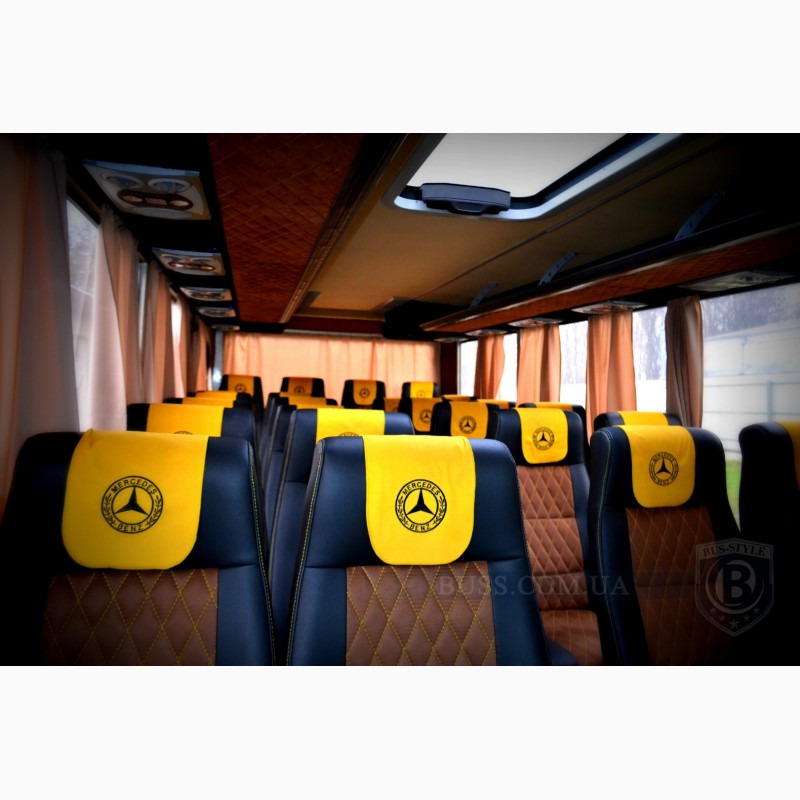 Фото 7. Обшивка перетяжка салона Neoplan Setra, перетяжка сидений автобуса неоплан