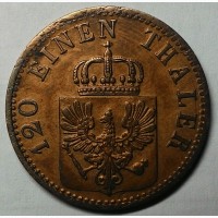 Германия 3 пфеннига 1867 год СОСТОЯНИЕ