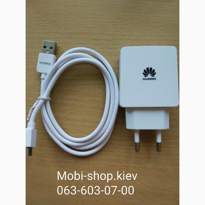Фото 3. Зарядка Сетевое зарядное устройство СЗУ Huawei с кабелем MicroUSB на 2A