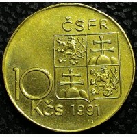 Чехия 10 крон 1991 год, СОСТОЯНИЕ