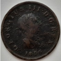 Англия 1/2 пенни 1806 год е432