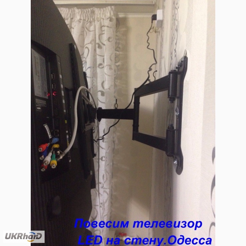 Фото 6. Монтаж/установка телевизора на стену LCD телевизоров на Таирова, Черемушки, центр