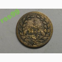 Нидерланды 5 центов 1862 серебро, РЕДКАЯ!!! к73