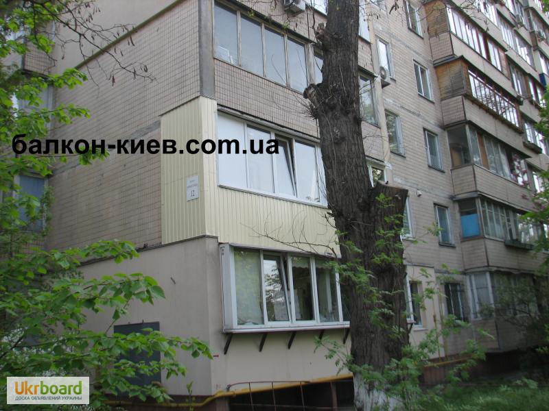 Фото 16. Обшивка балкона снаружи профнастилом. Монтаж наружной обшивки. Киев