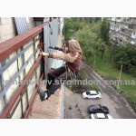 Обшивка балкона снаружи профнастилом. Монтаж наружной обшивки. Киев