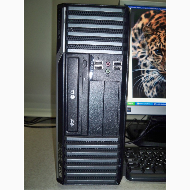 Фото 3. Комплект, компьютер Acer Veriton S480G, 2 ядра/500Гб/1Гб видео.+монитор 19