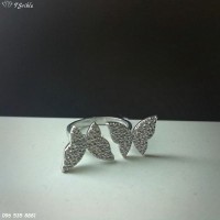 Серебряное кольцо Бабочки