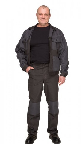 Фото 2. Рабочий костюм с брюками Карго, серый