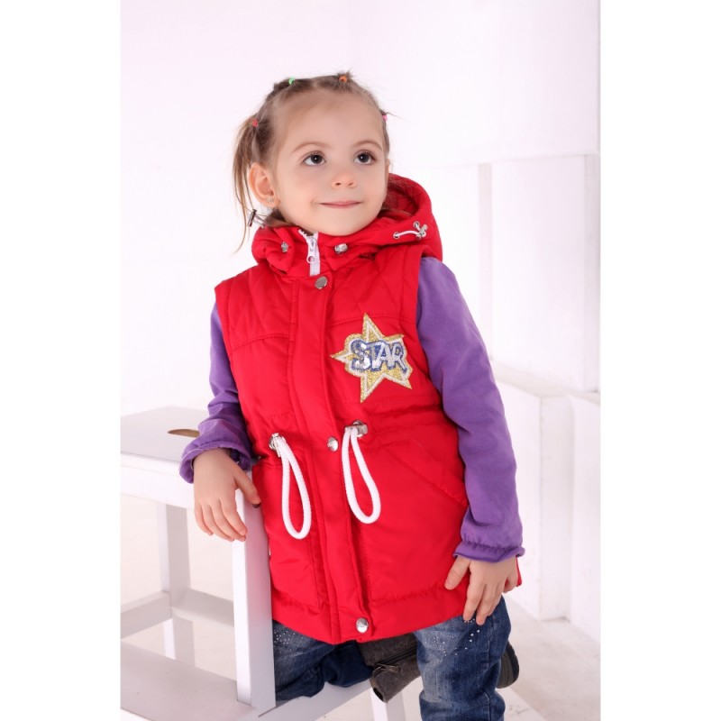 Фото 10. Демисезонные куртки - жилетки Сашенька с рюкзаком для детей 1-4 года, цвета разные