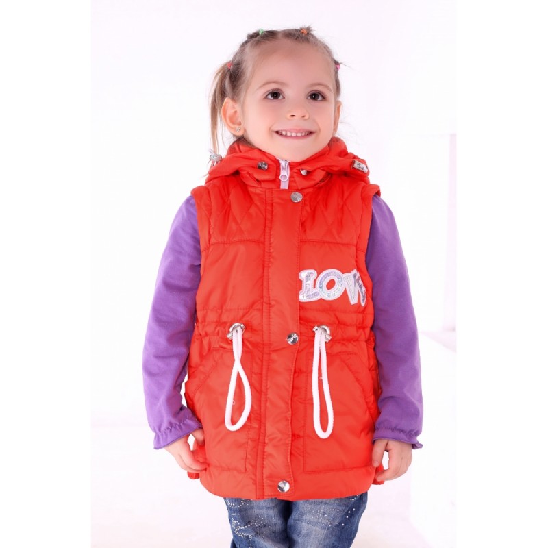 Фото 14. Демисезонные куртки - жилетки Сашенька с рюкзаком для детей 1-4 года, цвета разные