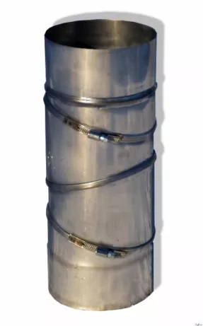 Фото 6. Димохідна труба та комплектуючі від виробника, (гільза та утепленні)