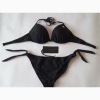 Дизайнерский чёрный купальник от richmond 46 размер, м, италия