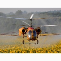 Фунгіцидний захист соняшнику гелікоптером