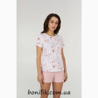 Женская пижама (футболка+шорты) из коллекции Sweet Love (арт. LPK 2070/17/01)