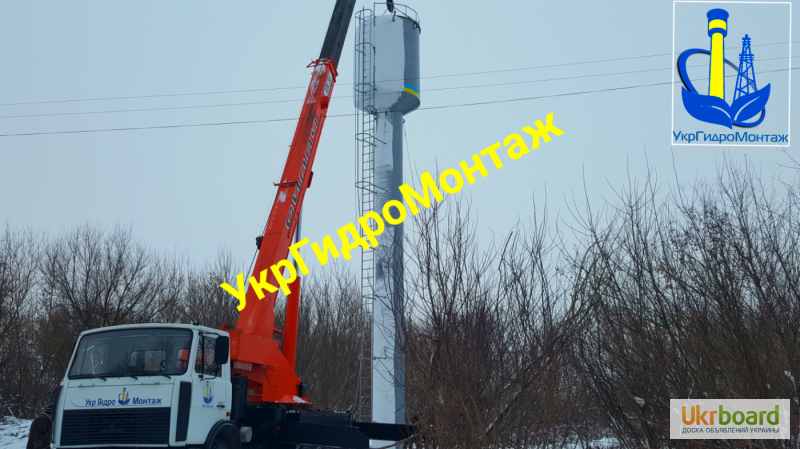 Изготовление водонапорных башен Рожновского от завода UGM, монтаж башен