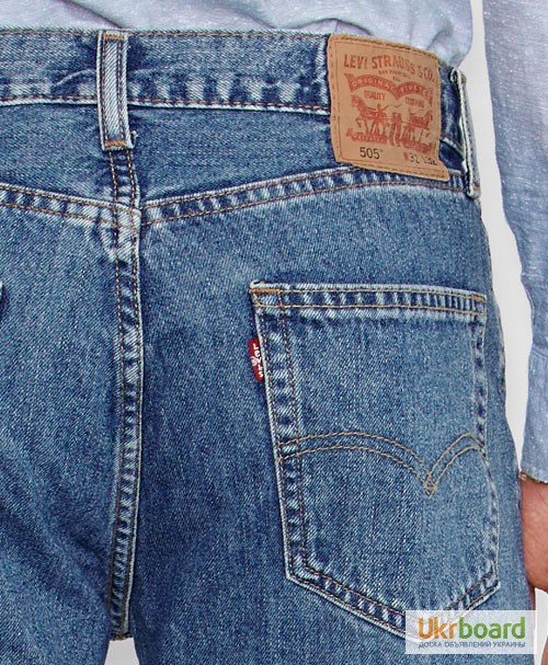 Фото 5. Джинсы Levis 505 Regular Fit Jeans - Medium Stonewash (США)