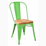 Стул Толикс Вуд (Tolix Wood) из стали Украина, дизайнерский стул Толикс Вуд (Marais Wood)