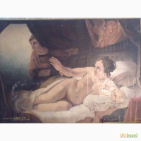 Рембранд копия Даная 1986 год 65х85 картина маслом