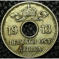 Немецкая Восточная Африка 5 хеллеров 1913 год ОТЛИЧНЫЙ СОХРАН
