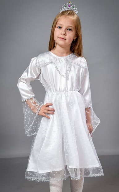 Детский карнавальный костюм Снежинки, размеры 28-32