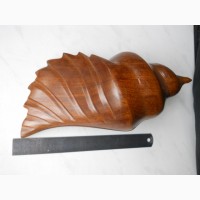 Большая морская ракушка из дерева