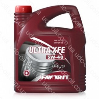 Масло моторное, Favorit ULTRA XFE 5W40 (API SL/CF), 4 литра