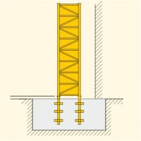 Анкерное основание башенного крана LIEBHERR