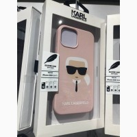 Стильный и элегантный Чехол Guess Karl Lagerfeld Original для iPhone 13 PRO Military