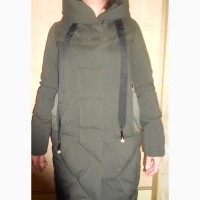 Зимове довге жіноче пальто з капюшоном, фірма VO TARUN, розмір S і M