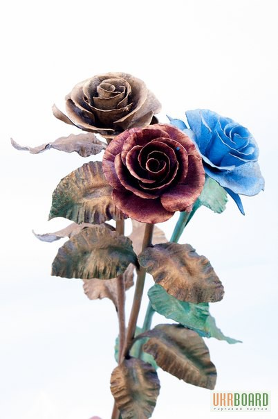 Эксклюзивный подарок девушке кованая роза ручной работы