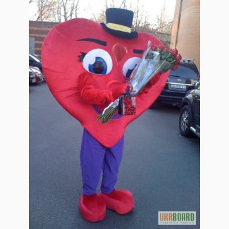 Оригинальное поздравление на День Валентина, ростовая кукла сердце Ростовая кукла Сердце