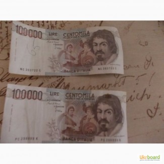 Продам банкноти ліри Італія