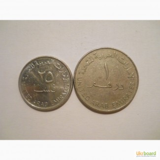 Монеты ОАЭ (2 штуки)
