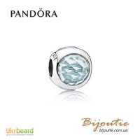 PANDORA шарм ― голубая сверкающая капля 792095NAB