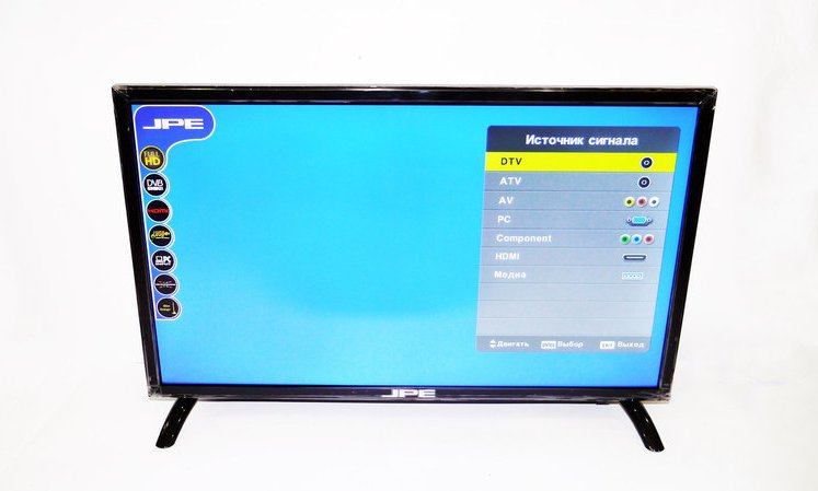 Фото 2. Телевизор JPE 22 Full HD DVB - T2, 12v/220v, HDMI, USB