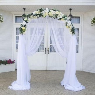 Аренда свадебной арка из искусственных цветов