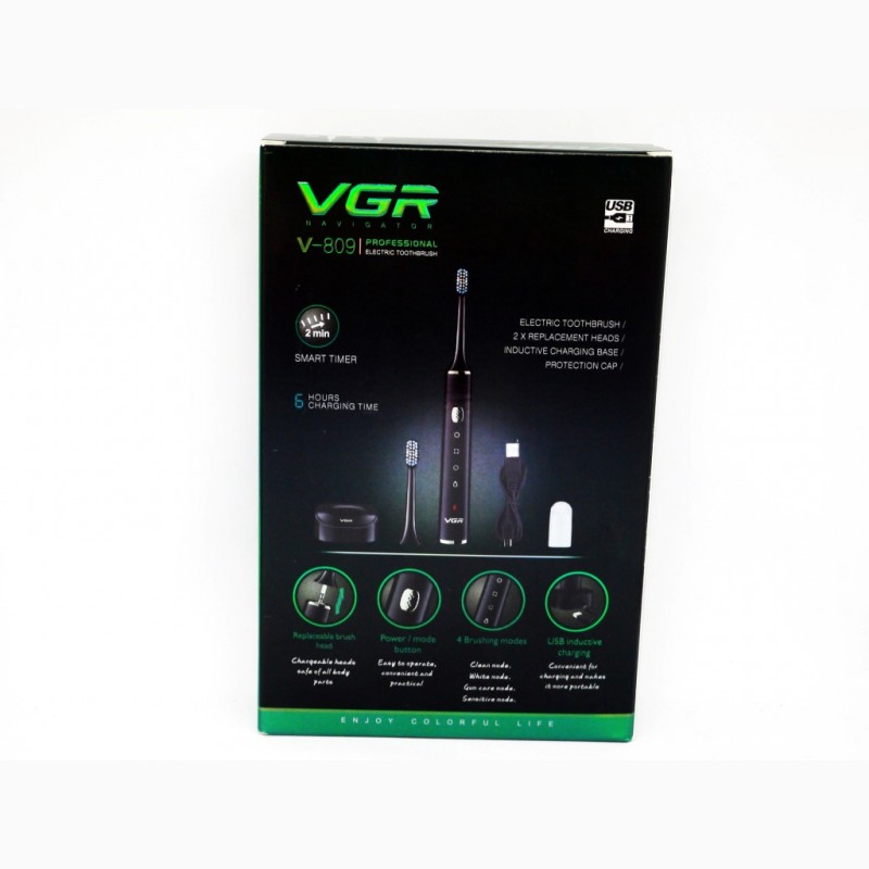 Фото 6. Зубная щетка VGR V-809 с аккумулятором