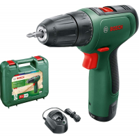 Шуруповерт Bosch EasyDrill 1200, 12В, 2х1.5Ач, ЗУ, кейс, дрель-шуруповерт аккумуляторный