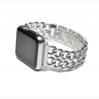 Ремешки Шанель для наручных часов Apple Watch 38/40 mm Chanell NEW Silver