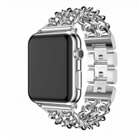 Ремешки Шанель для наручных часов Apple Watch 38/40 mm Chanell NEW Silver
