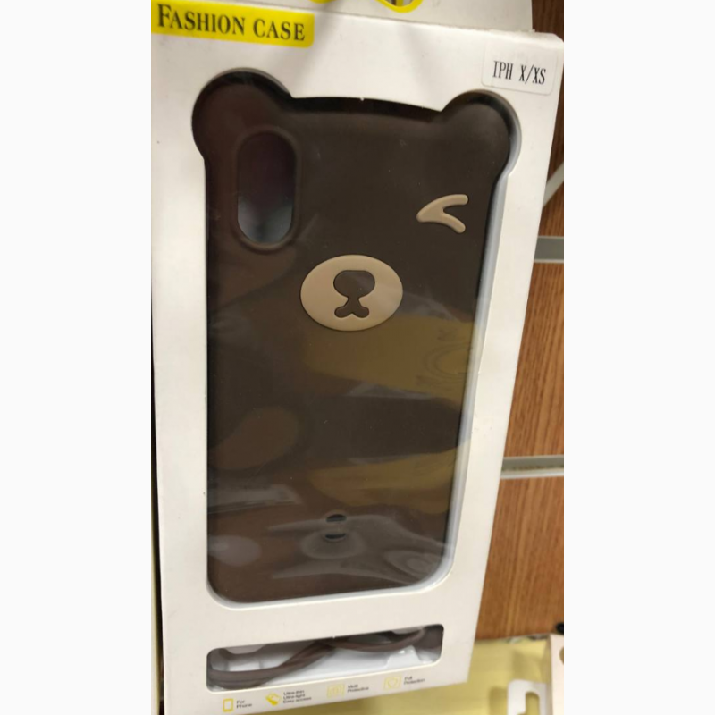 Фото 16. Чехол Мишка с ушками + ремешок на руку для iPhone 8 плюс 7+ red Bear Silicone Чехол