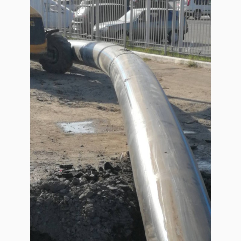 Фото 17. Стыковая сварка и пайка полиэтиленовых труб наружного водопровода и канализации в Киеве