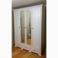 Шафа гардеробна 4х дверна Венеція із дзеркалами та шухлядами