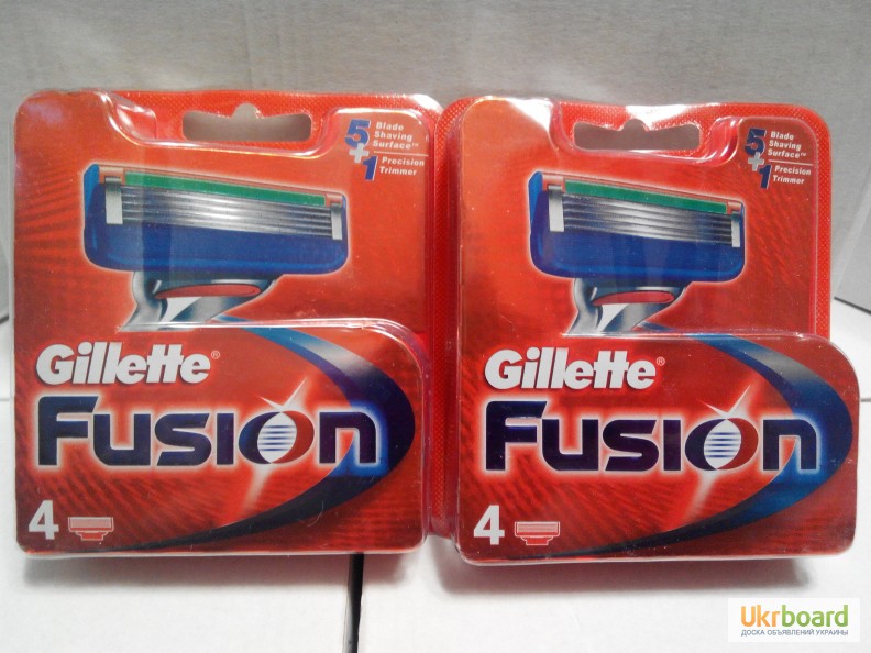 Фото 3. Лезвия Gillette Fusion лезвия 4 шт