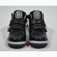 Демисезонные ботинки для мальчиков Солнце арт.PT85-1A black c 21-26 р